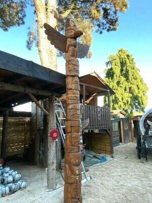 Totempfahl 4 Meter, 2 Teile