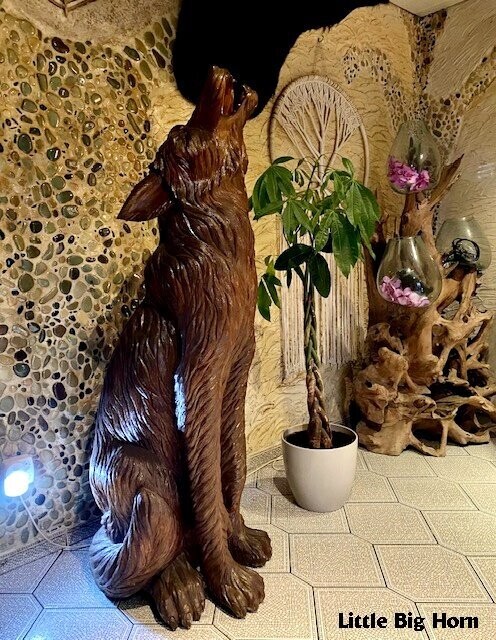WOLF Skulptur 1,80 Meter