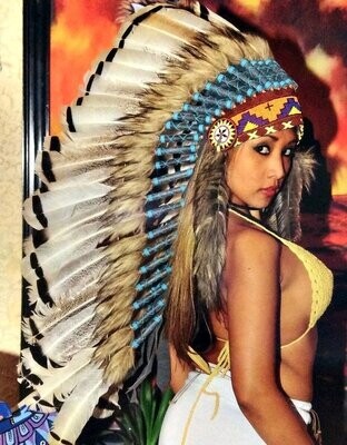 Federhauben / Indianer Kopfschmuck