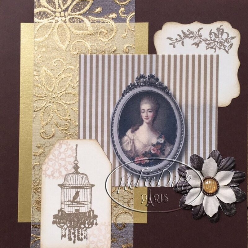 CARTE AU PORTRAIT GRIS