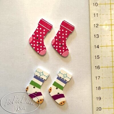 BOUTONS NOEL CHAUSSETTES 4