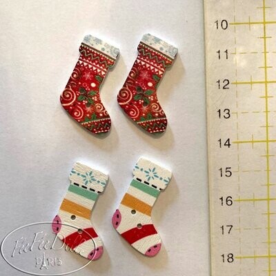BOUTONS NOEL CHAUSSETTES 2