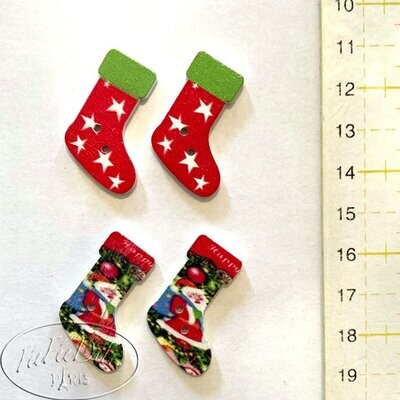 BOUTONS NOEL CHAUSSETTES 6