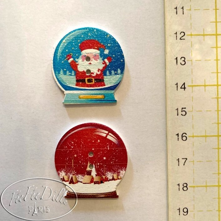 BOUTONS NOEL BOULE 2