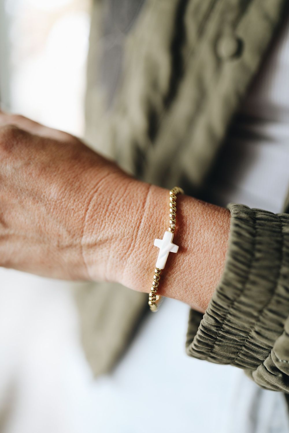Snow Cross Bracelet