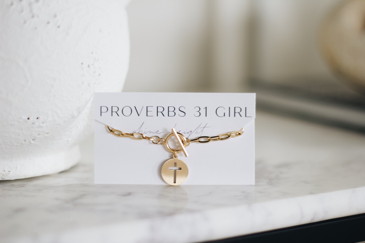 Cross Toggle Necklace