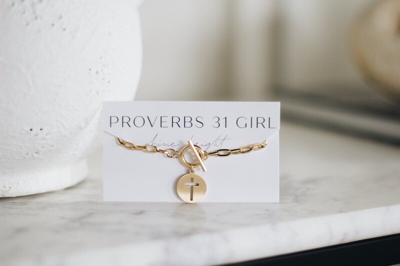 Cross Toggle Necklace