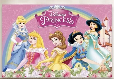 Disney Princess backdrop for birthdays and parties.