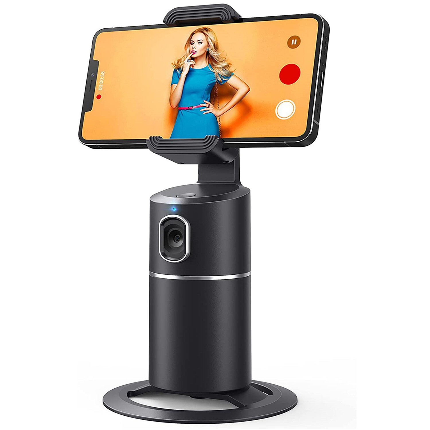 360 Rotation auto tracking tripod phone holder