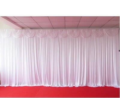 Backdrop curtain 6m*3m - WITH swag