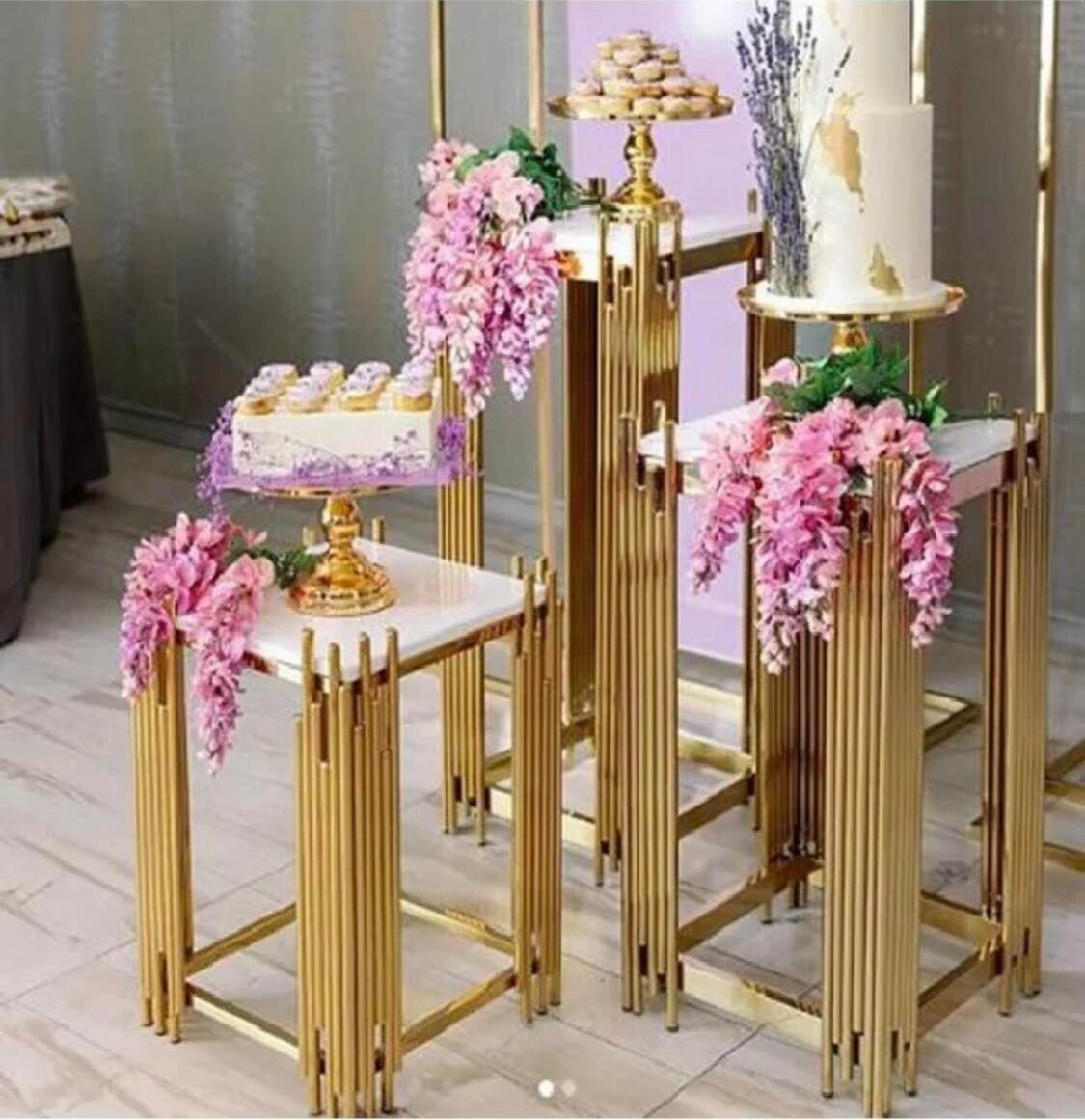 Plinth - 3pcs square cake stand