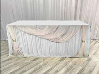 TS53- Table skirt with top cover 6ft