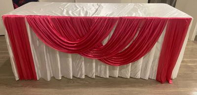 [TS53]- Table skirt with top cover 6ft