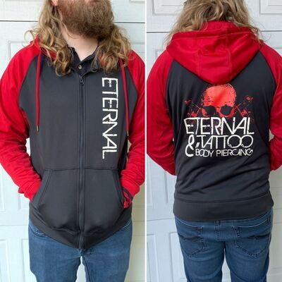 Eternal Tattoo Zip-Up Varsity Hoodie
