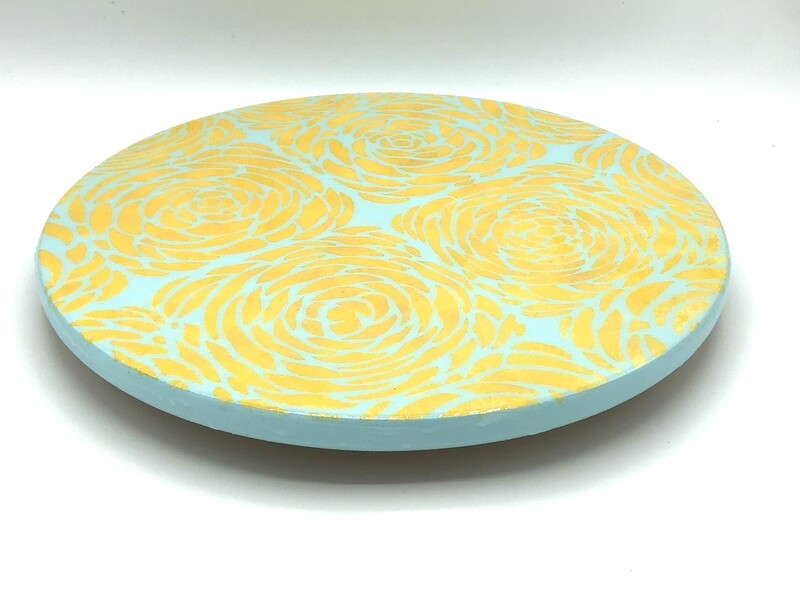 “Chrysanthemums” Serving Turntable