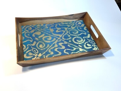 “Dancing Divas” Hand Painted Acacia Wood Serving Tray