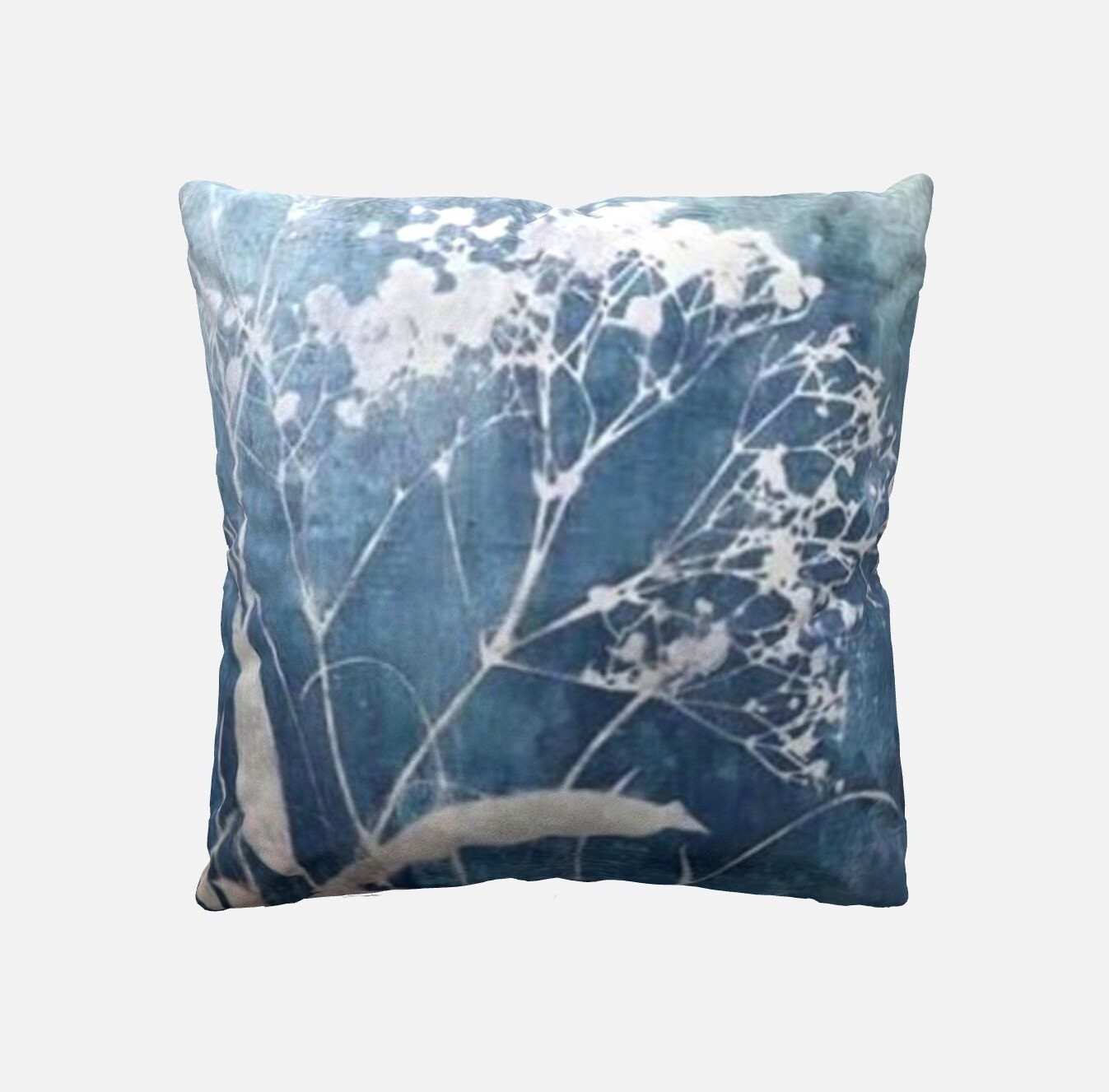 “Cyan Sunprint” - Custom 16&quot; Throw Pillow