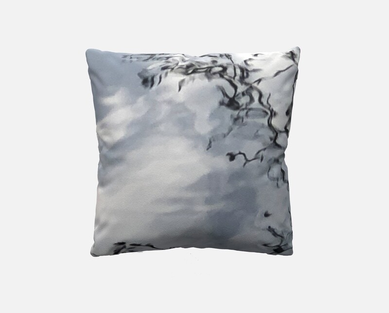 “Pond Reflections” - Custom 16&quot; Poplin Throw Pillow