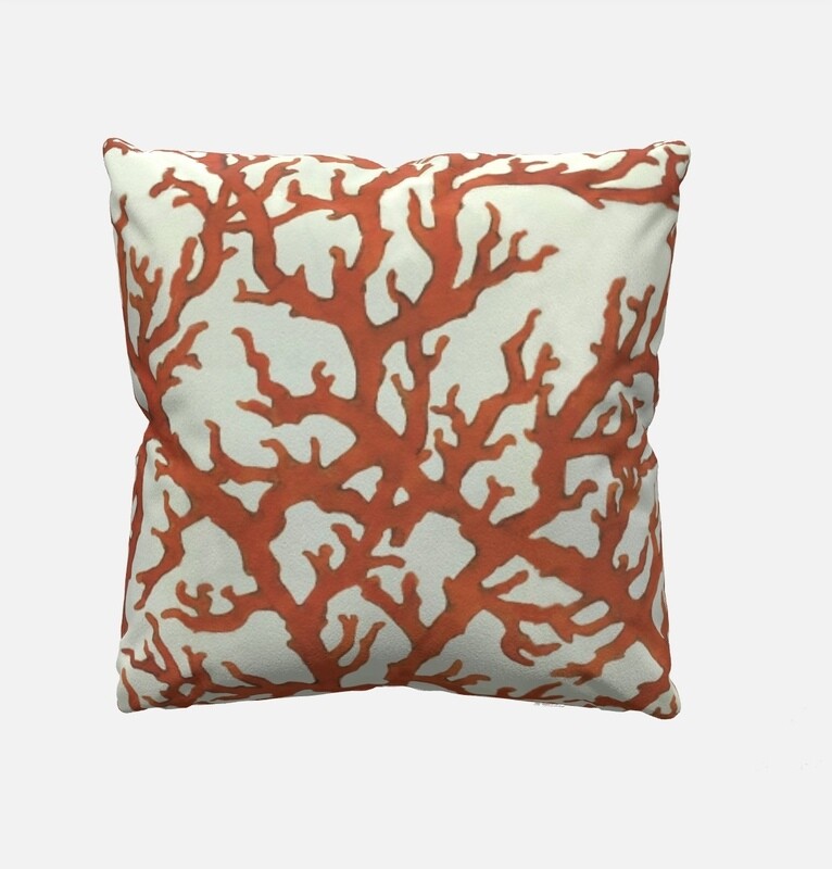 “Coral Reef” - Custom 16&quot; Throw Pillow