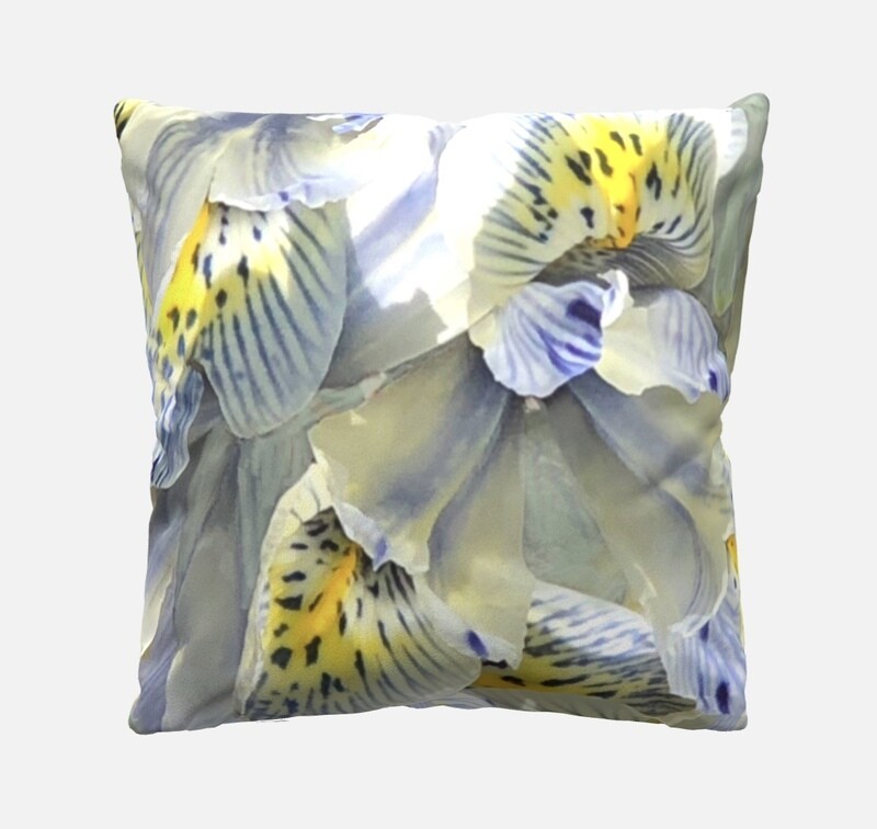 “Irises” - Custom 16&quot; Throw Pillow