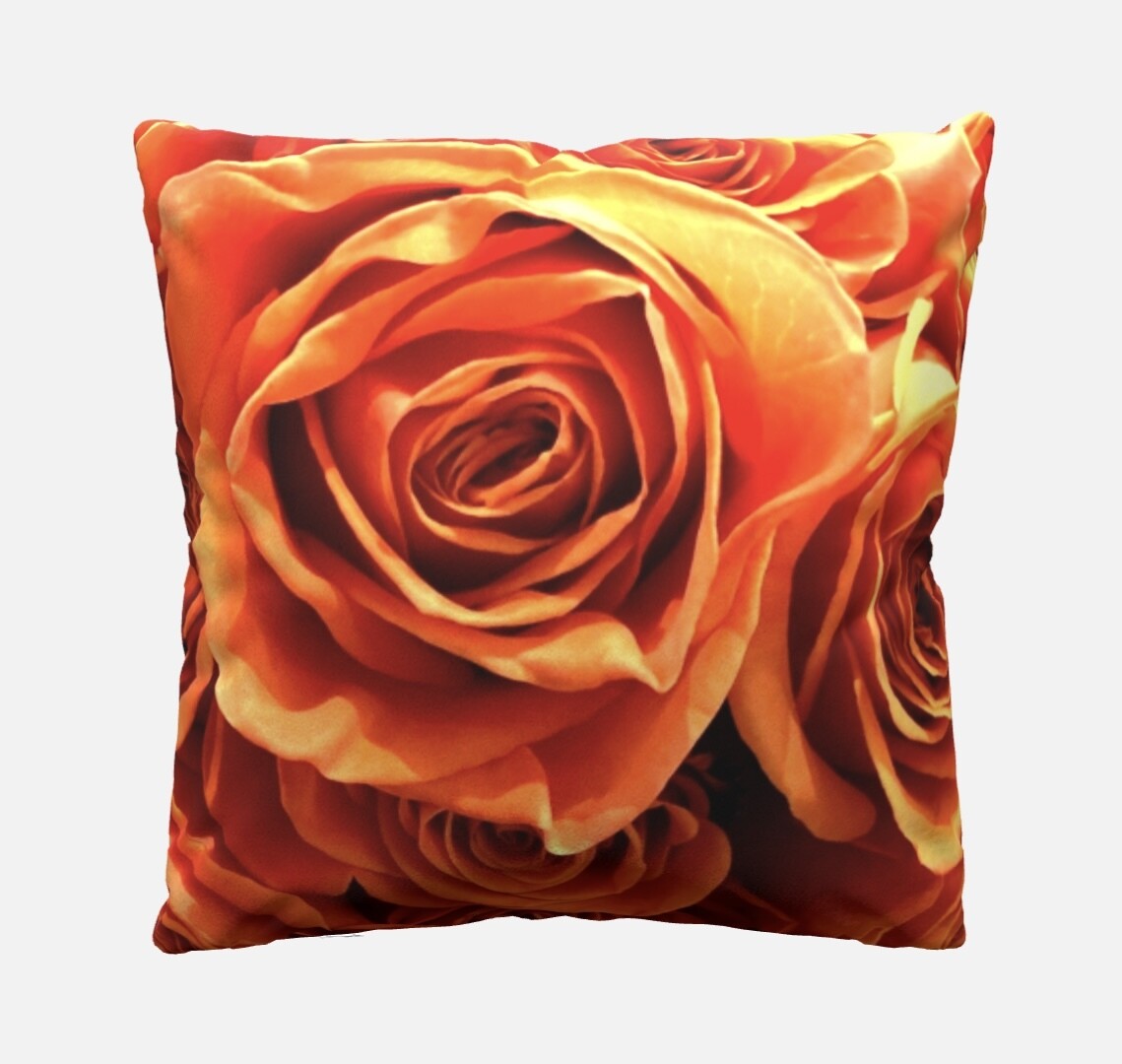 “A Rose is a Rose” - Custom 16&quot; Throw Pillow