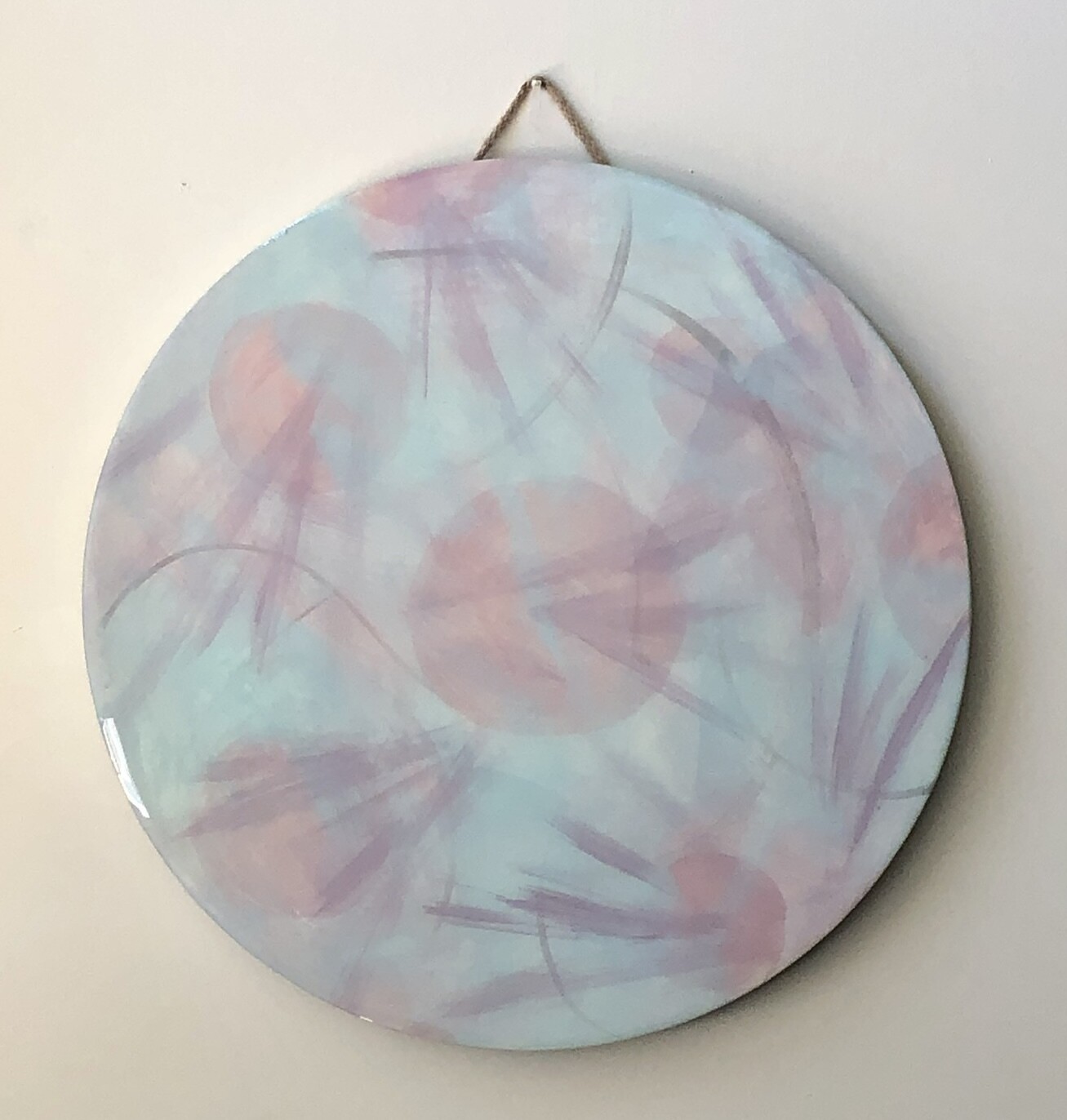 “Fireworks” - Hand Painted Wood Serving Platter