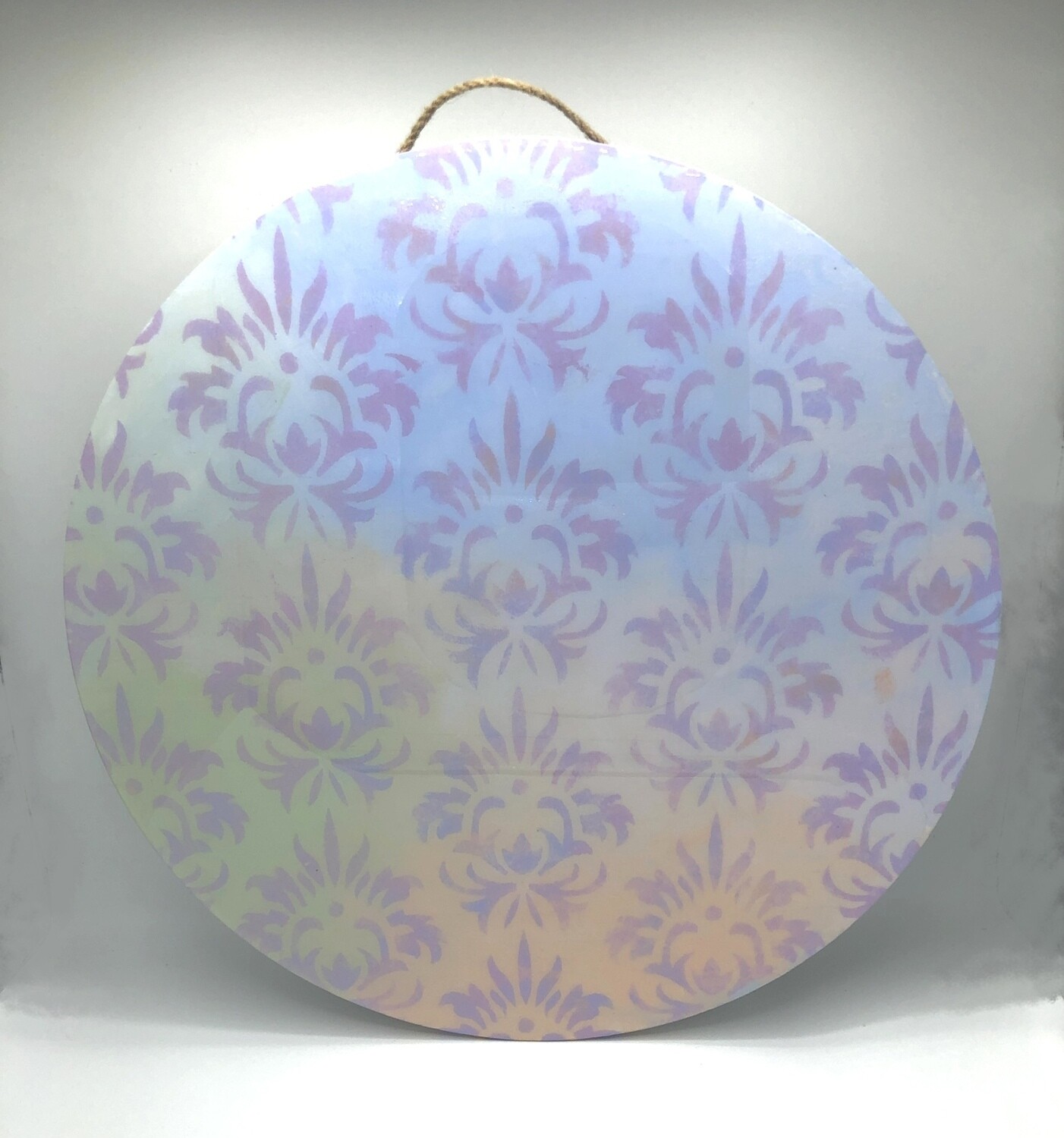 “Rainbow Bouquets” - Hand Painted Wood Serving Platter