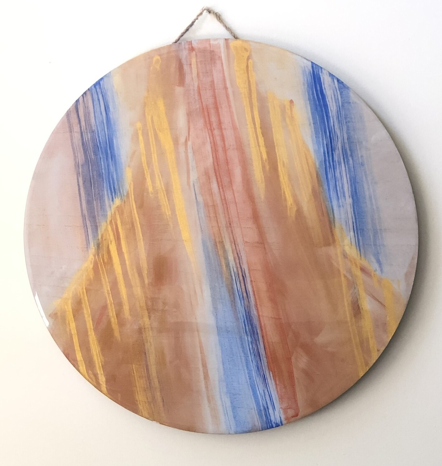 “Mountain Reflected” - Hand Painted Wood Serving Platter
