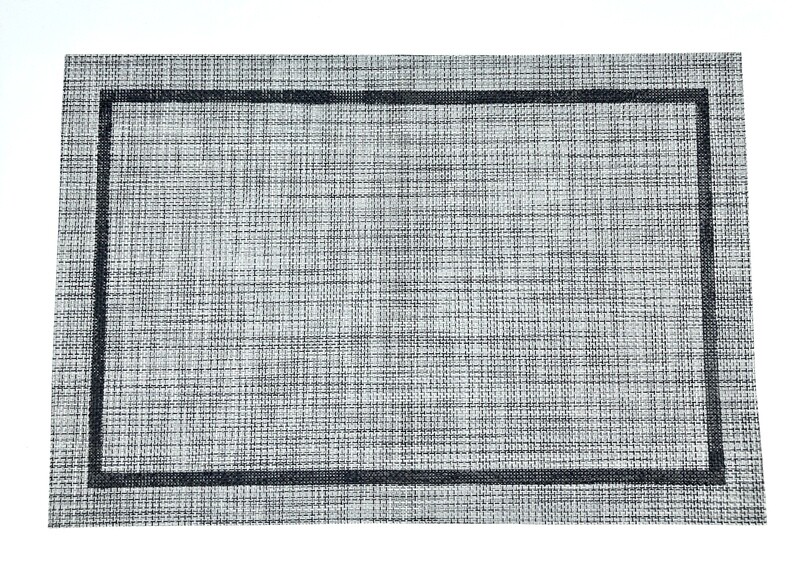 “Graphis” - Set of Four Hand Stenciled Placemats