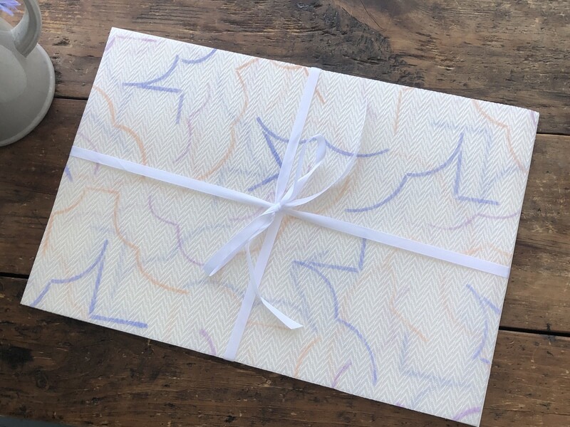 “Allegresso” - Set of Four Hand Stenciled Placemats