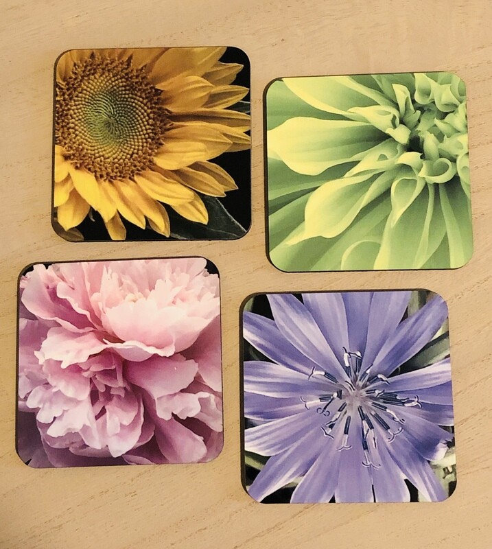 “Summer Blooms” - Set of Four Coasters