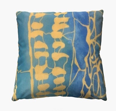 “Calypso”- Custom 16&quot; Linen Throw Pillow