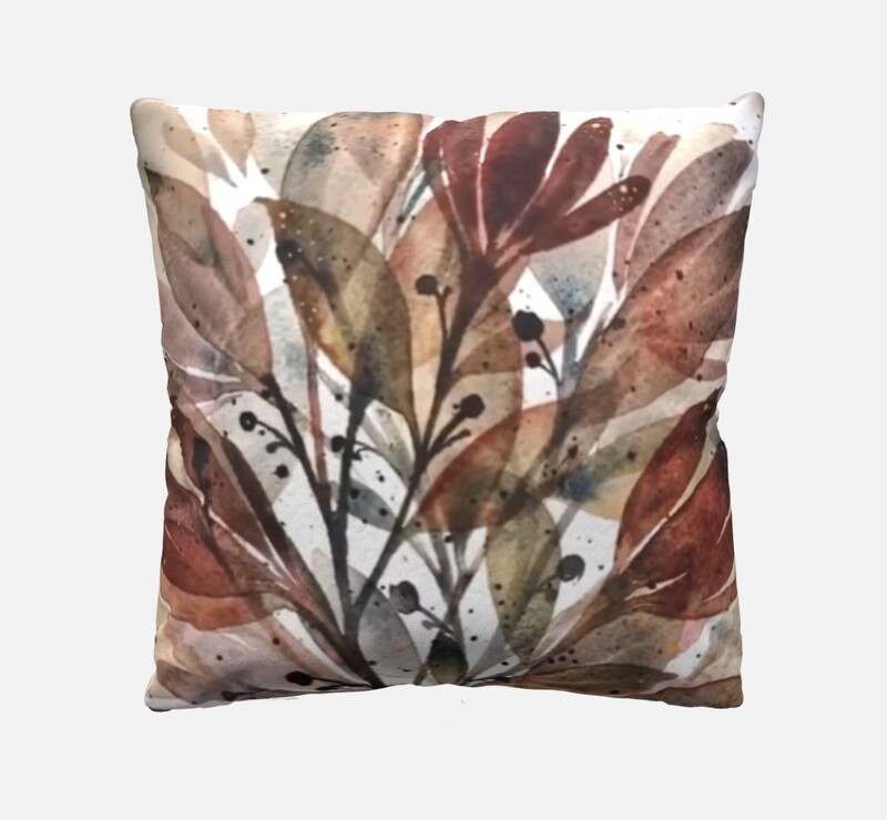 “Shadow Play”- Custom 16&quot; Linen Throw Pillow