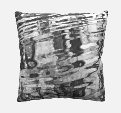 “Black &amp; White &amp; Grey”- Custom 16&quot; Linen Throw Pillow