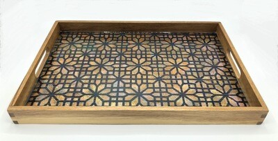 “Daisy Chain” Hand Painted Serving Tray