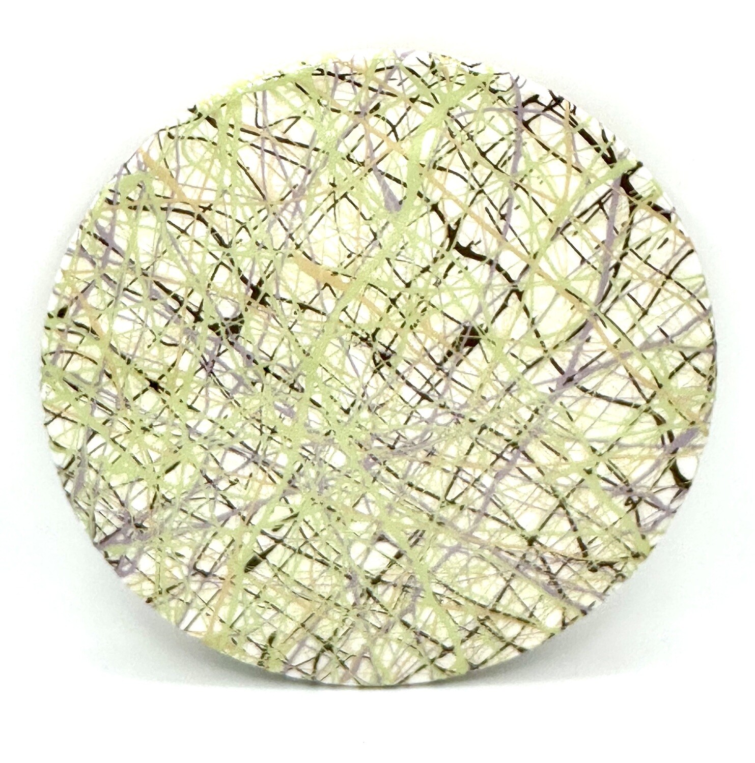 “Lime Weave” Serving Turntable