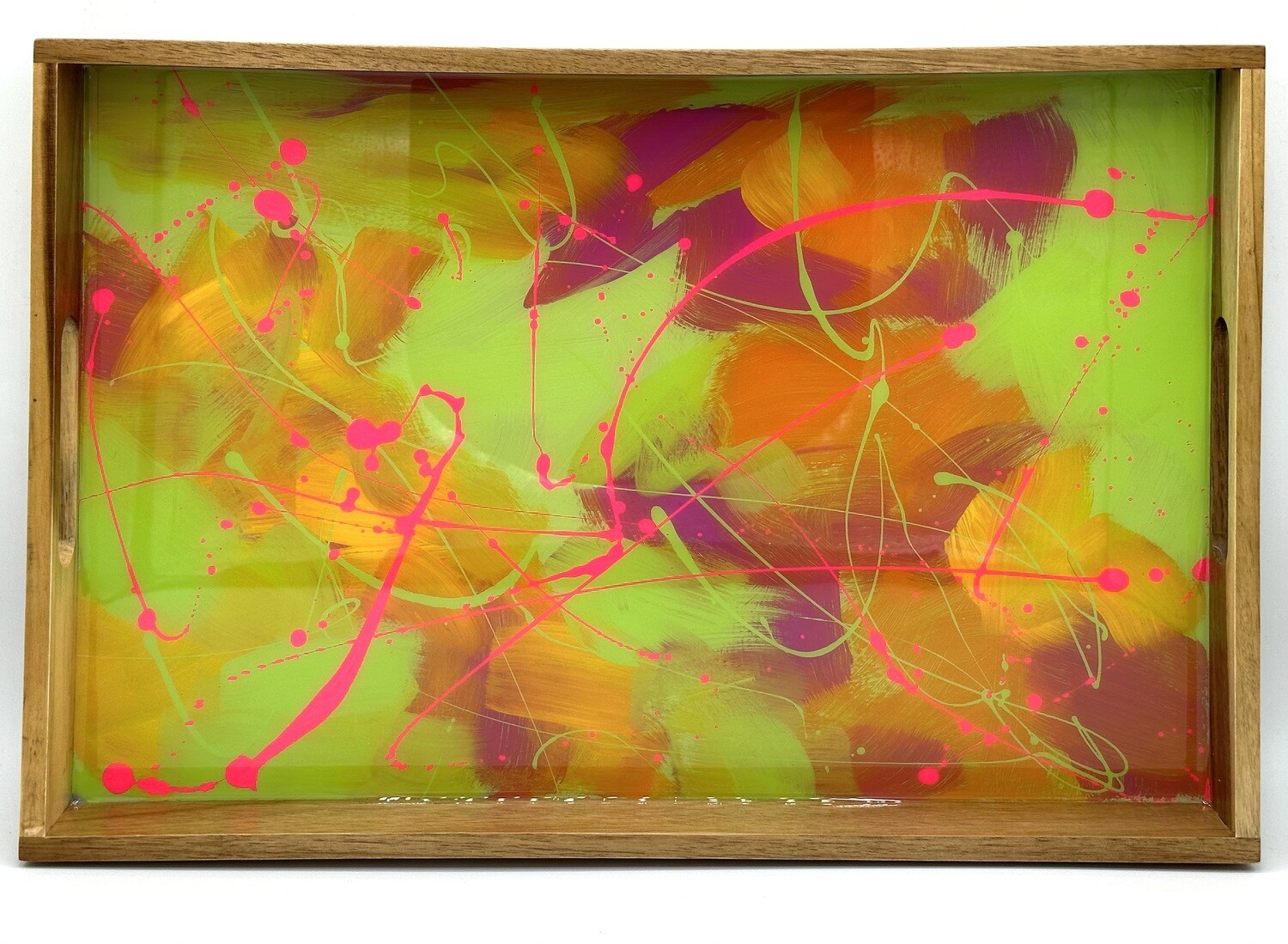 “Forest Light” Hand Painted Serving Tray