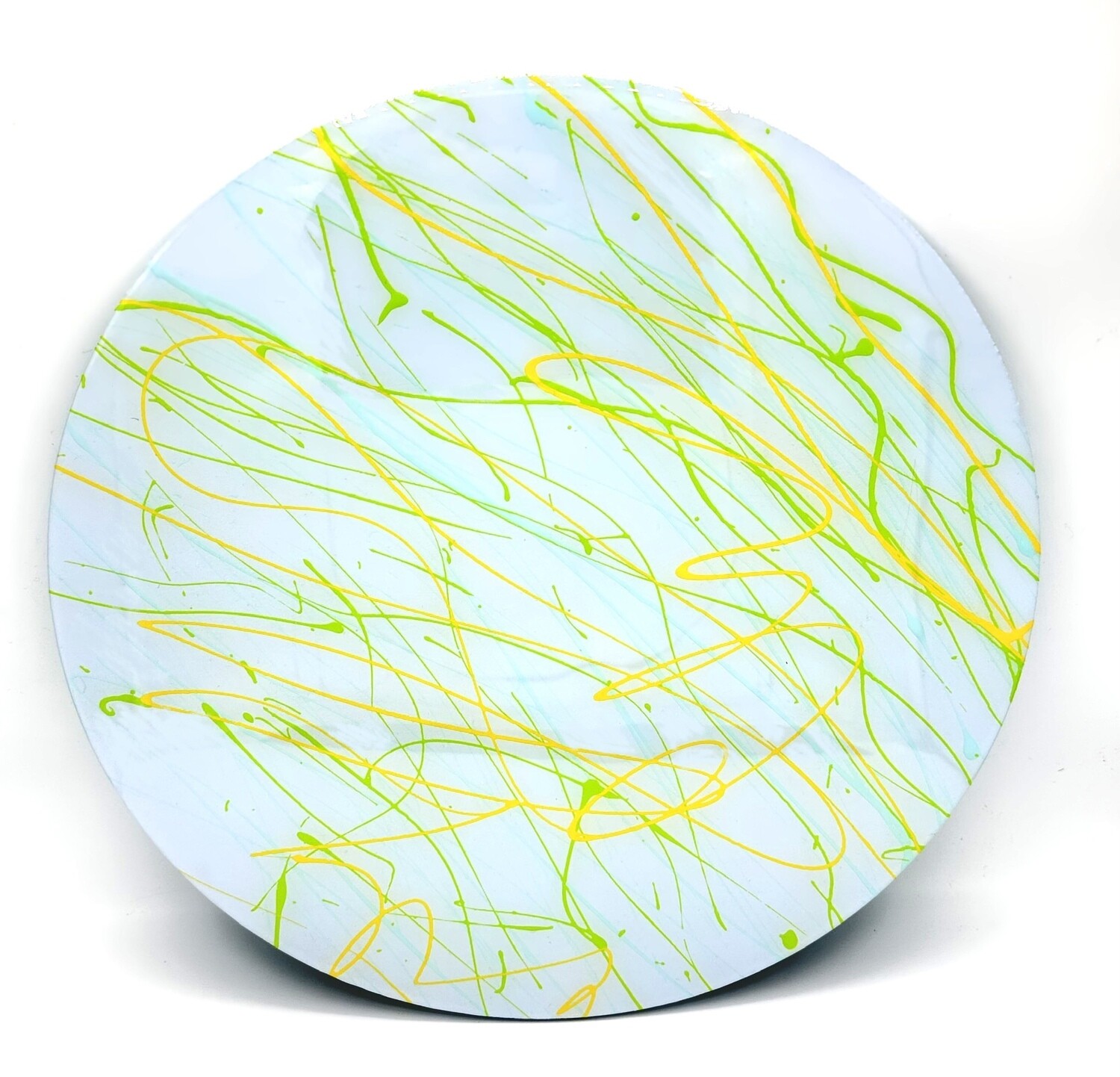 “Calm Seas”- Hand Painted Wood Serving Platter/Lazy Susan