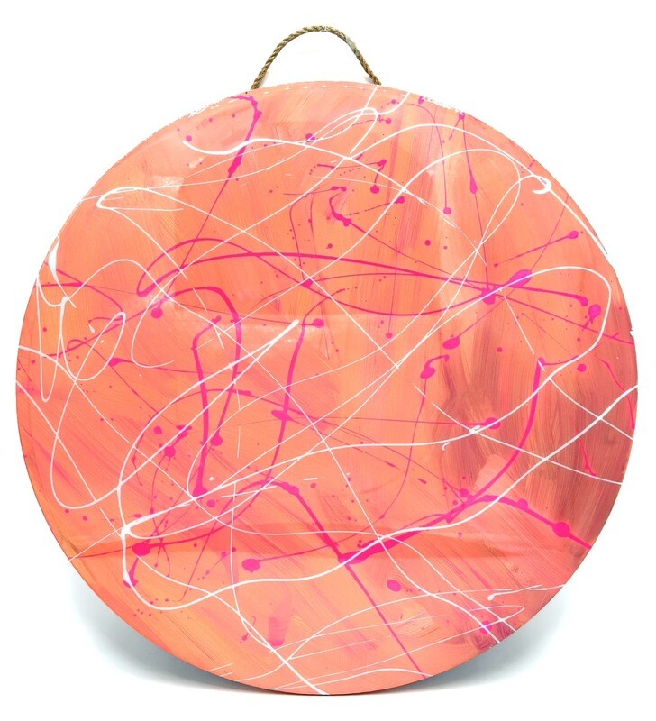 “Barbie”- Hand Painted Wood Serving Platter