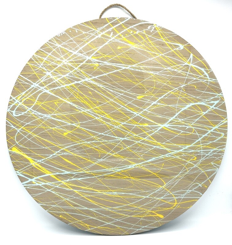 “Terra Firma” - Hand Painted Wood Serving Board/Platter