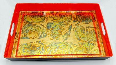 “Golden Glow” - Hand Painted Serving Tray