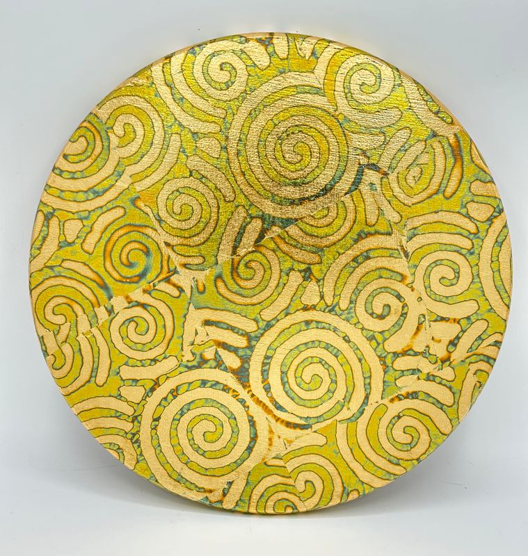 “Gold Spirals” Lazy Susan