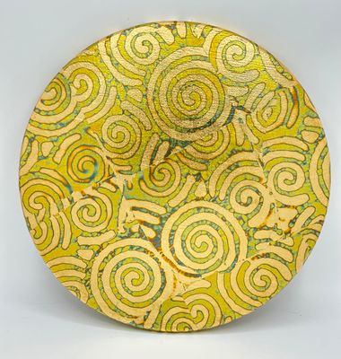 “Gold Spirals” Lazy Susan