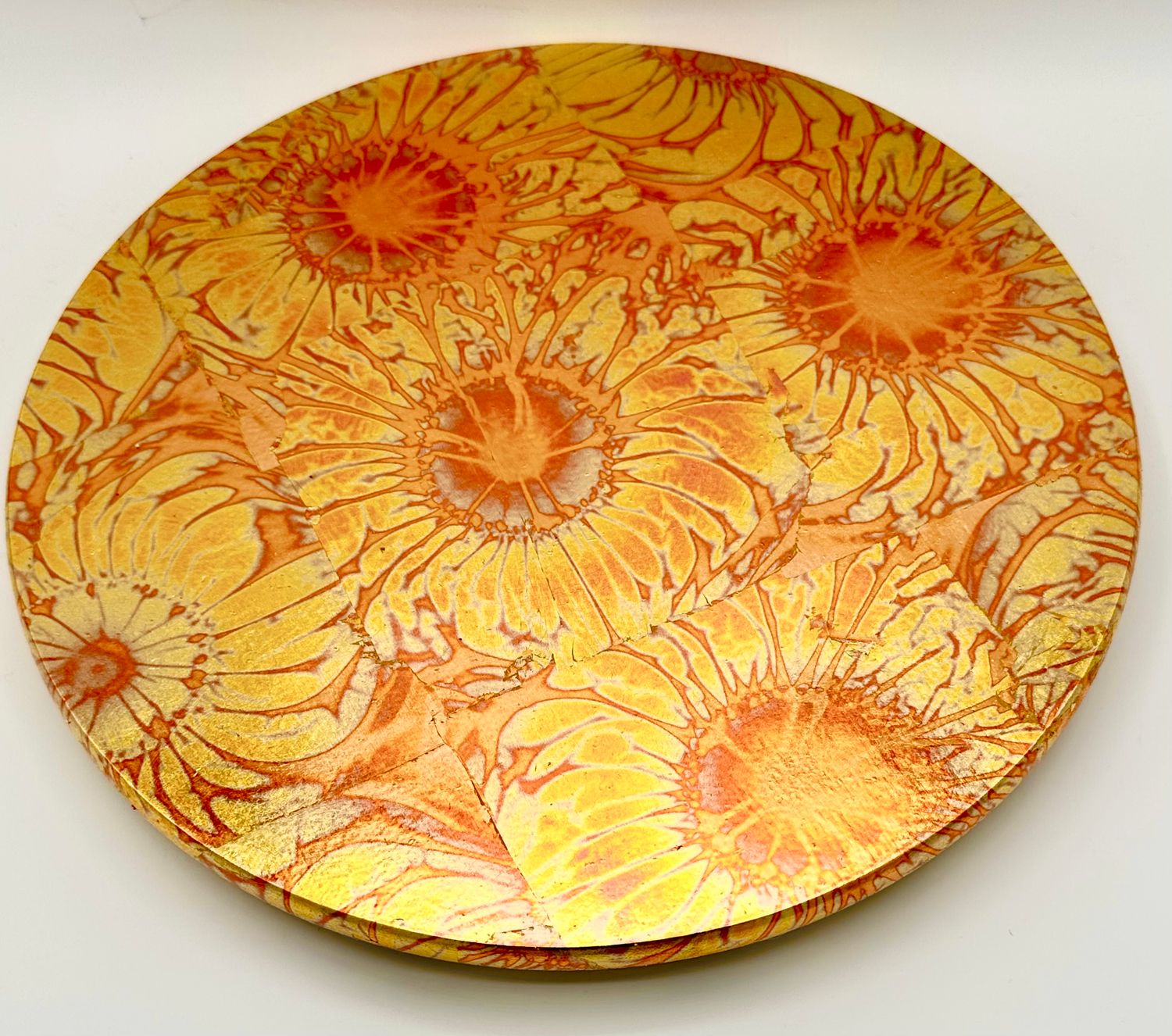 “Gold Blossoms” Lazy Susan