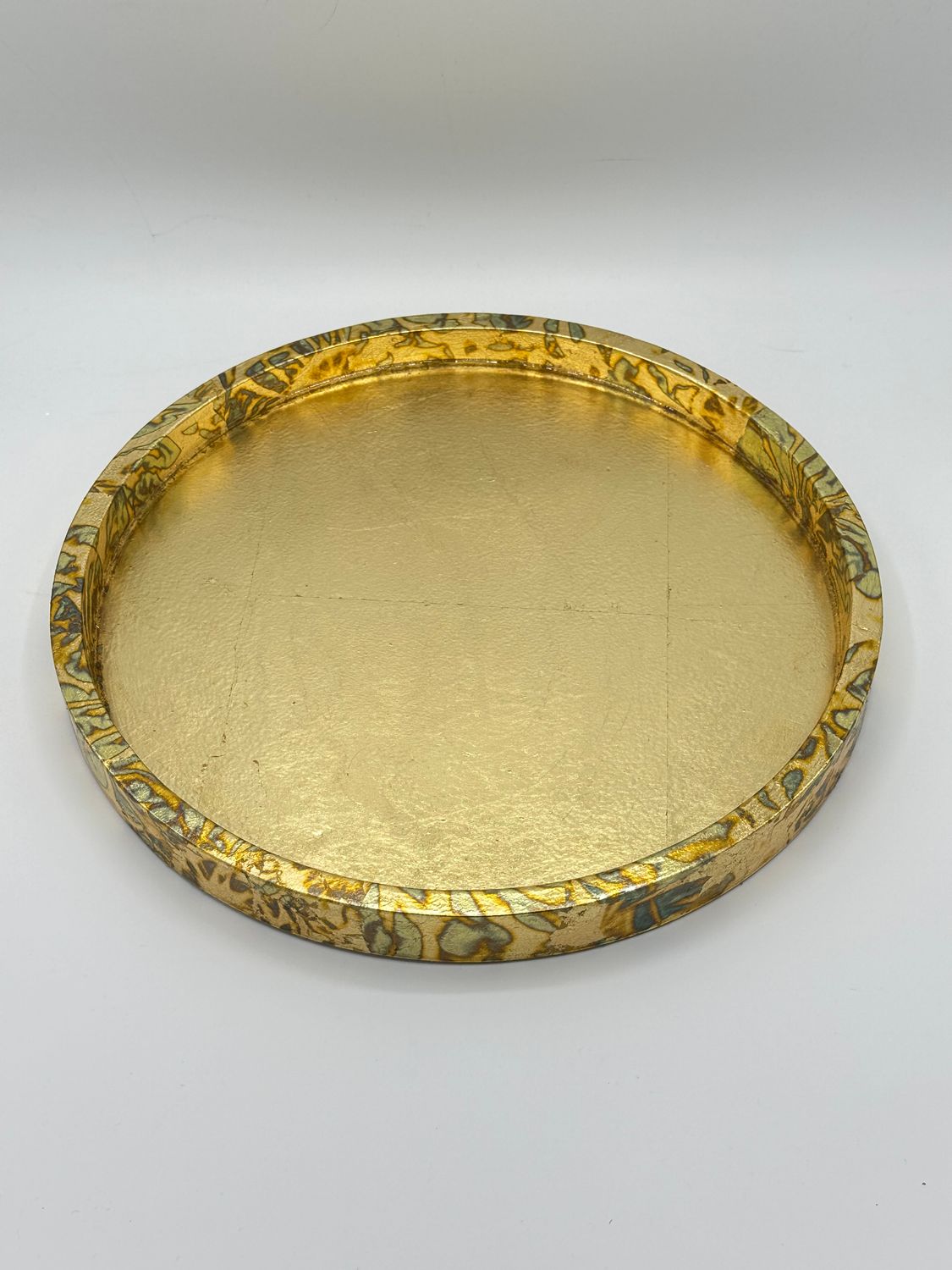 “Gold Leaf” Round Tray