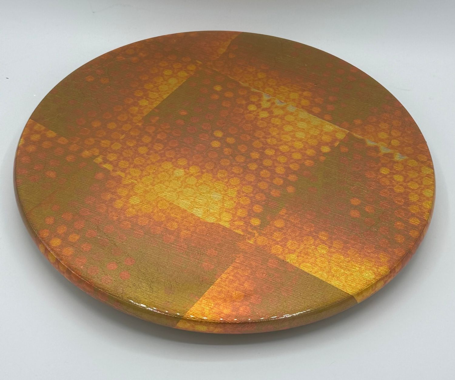 “Golden Square Bubbles” Lazy Susan