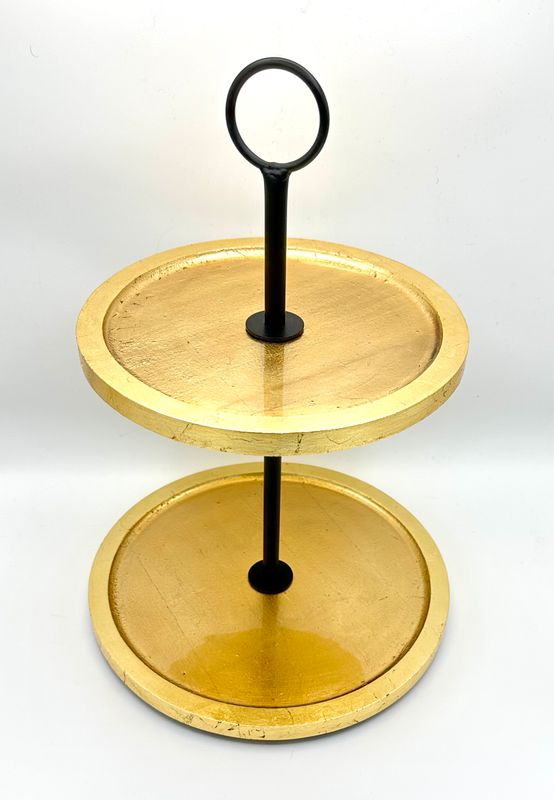 “Gold Leaf” 2 Tier Round Server