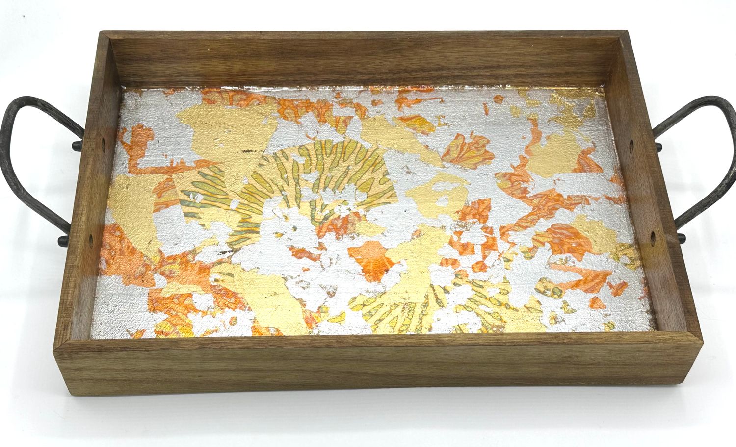 “Lucy in the Sky” - Hand Painted/Gilded Wood Tray