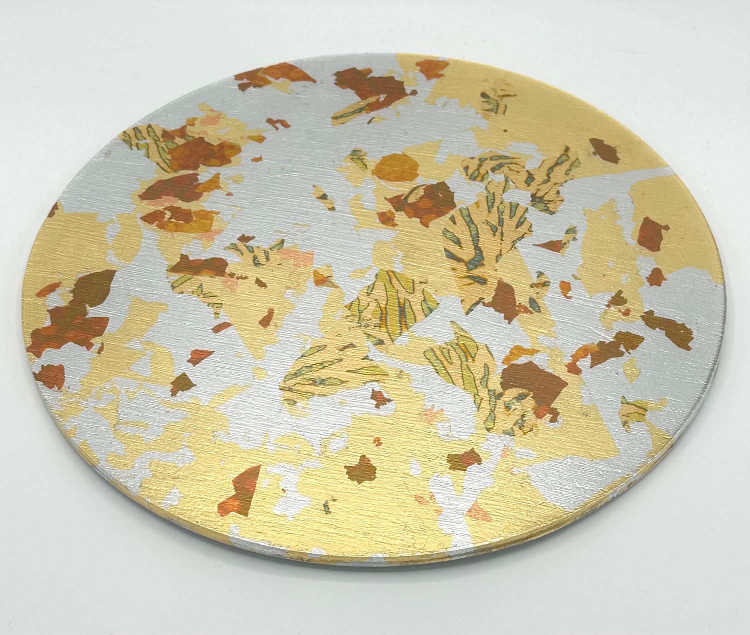 “Spaced Lightspeed”- Hand Painted/Gilded Wood Serving Platter
