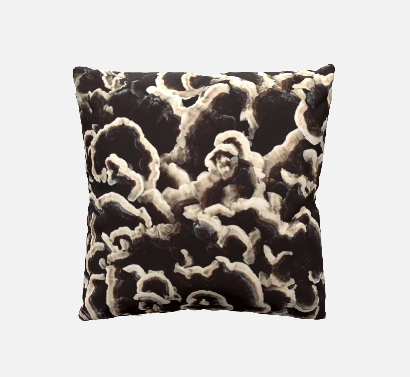“Velvet Curls” - Custom 18" Throw Pillow
